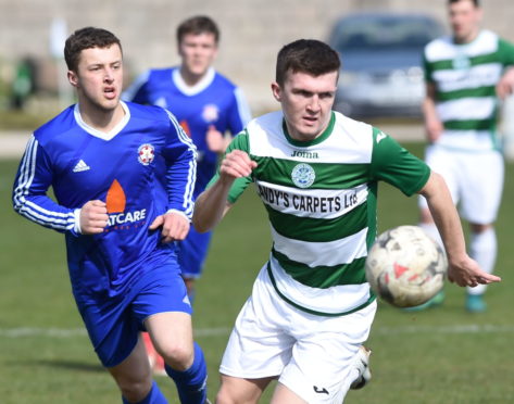 Callum Murray playing for Buckie Thistle.
Picture by Jason Hedges