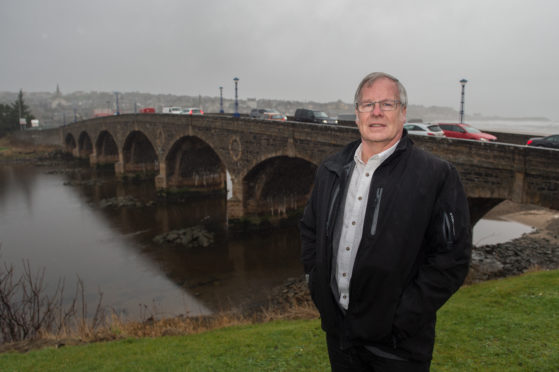 Councillor Jobn Cox in Banff.
Pictures Jason Hedges