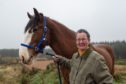 Clydesdale horse Lauder with Frances Davies.
Picture by Jason Hedges.