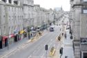 Union Street, from the balcony of the Lord Provost's office in Aberdeen Town House in mid-September. Picture by Paul Glendell.