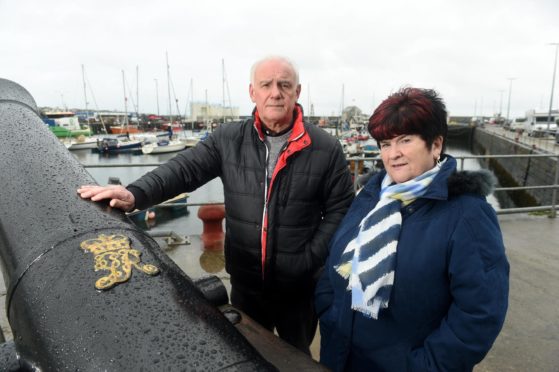 Hugh and June Macleod, son of Kevin Macleod who died in mysterious circumstances at Wick Harbour in 1997. 
Picture by Sandy McCook