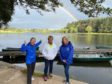 Peterhead Relay For Life committee members Lorraine Coleman (Event Chair), Jackie Stephen (Cancer Awareness Chair) and Joyce Cameron (Vice Chair) at Pitfour Lake.