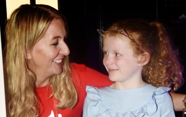 Claire Robertson with daughter Erin in 2018.