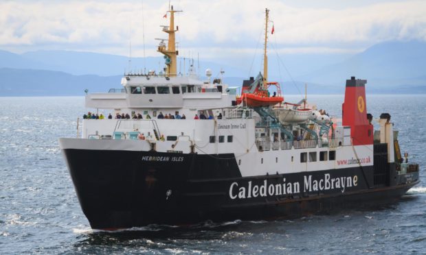 The MV Hebridean Isles in Oban Bay.