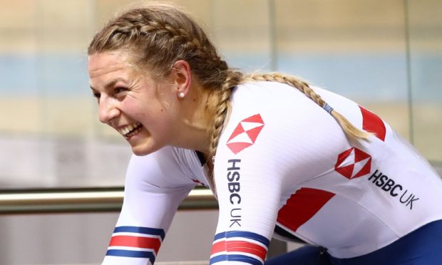 Double European champion track cyclist Neah Evans.