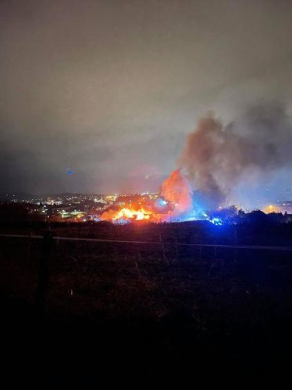 Fire at the former Bucksburn Primary School