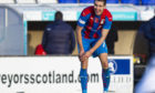 Nikolay Todorov celebrates his equaliser during a Scottish Championship match between Inverness and Ayr United.