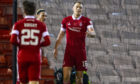 Sam Cosgrove scored his first goal at Pittodrie this year against Hibernian