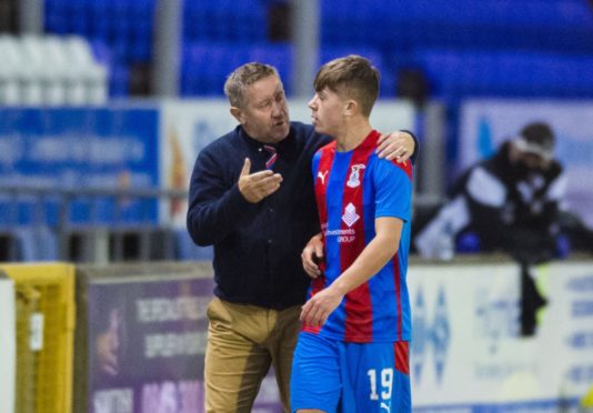 Inverness boss John Robertson with Rangers loanee Kai Kennedy.