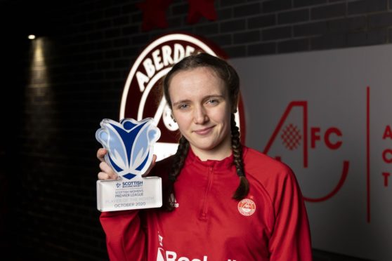 Bayley Hutchison was named SWPL player of the month in October 2020.