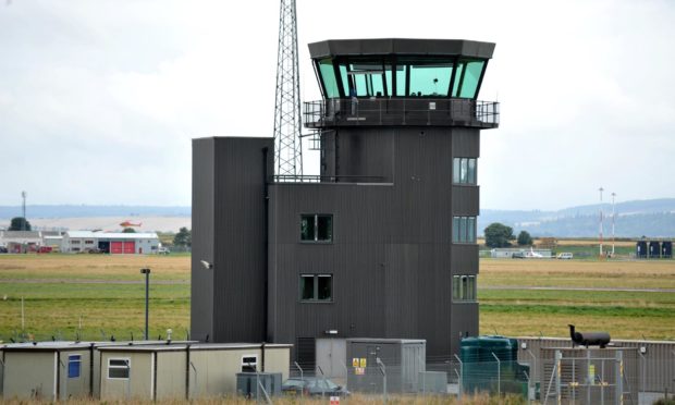 Air traffic control tower.