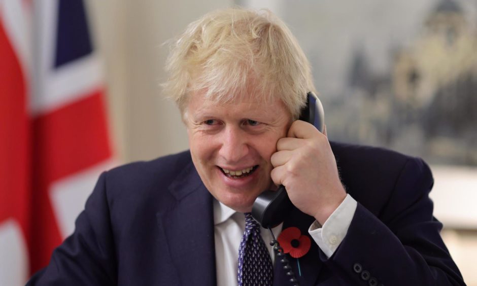 London calling: Prime Minister Boris Johnson.