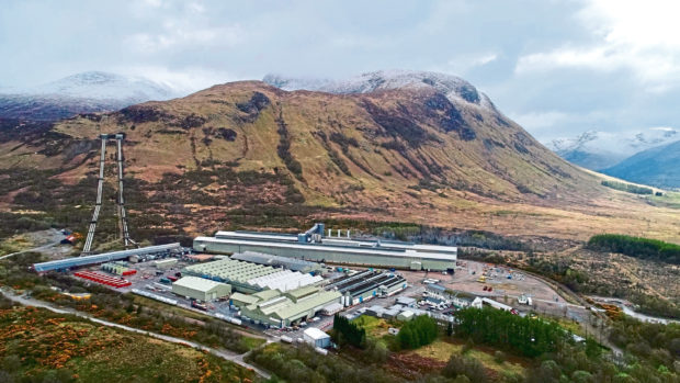 The aluminium smelter at Fort William.