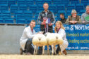 Beltex crosses from Rory Gregor, left, won last year’s prime lambs show.