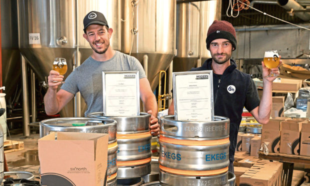 Stuart Byers & Matthew Bennett from Six Degrees North Brewery in Laurencekirk