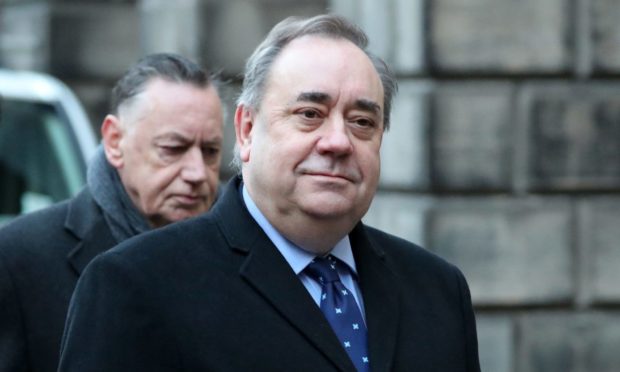 Alex Salmond with friend and ally Campbell Gunn, who are at the centre of the debate over government secrecy