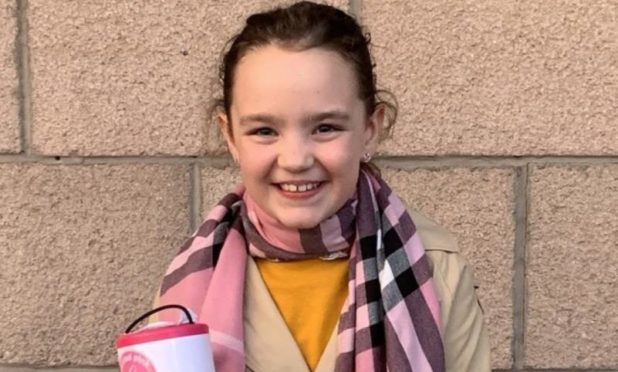 Ailie MacIntosh has been donating her pocket money to charity.