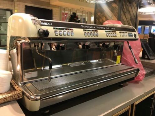 Aberdeen airport is giving away equipment from its cafe after it went bust. Picture shows; Aberdeen Airport cafe equipment.. Aberdeen. Supplied by Aberdeen airport Date; Unknown