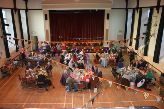 The annual Stewarts Hall Christmas lunch in 2019.