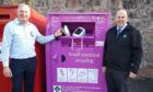 Jonathon Merriman, store manager, Tesco Dingwall and Martin Macleod, CEO at ILM Highland
