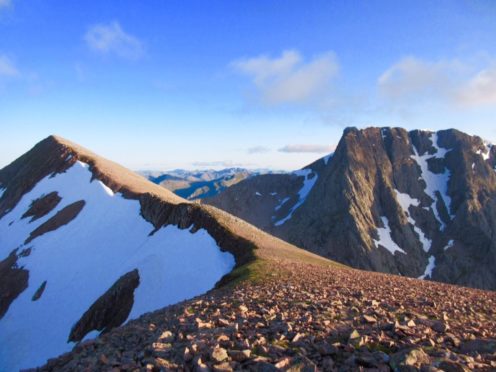 The Carn Mor Dearg Arete and the north face of Ben Nevis. Picture by William A. Cameron