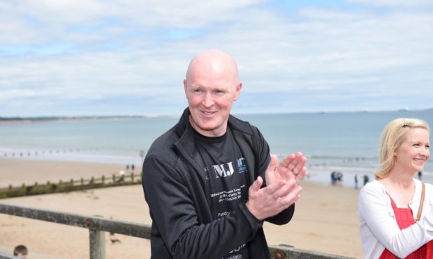 Former footballer Martin Johnston, who was diagnosed with Motor Neurone Disease in 2018. Image: Paul Glendell/DC Thomson