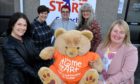 Representatives of Home Start's branches across Aberdeenshire have been celebrating the good news that actor Peter Mullen has become their first patron. Pictured are from left, front, Leah Bruce, Julie Cooper and looking on are from left Carol Fulton, Melinda Stewart and Mhairi Philip.
Picture by Chris Sumner.