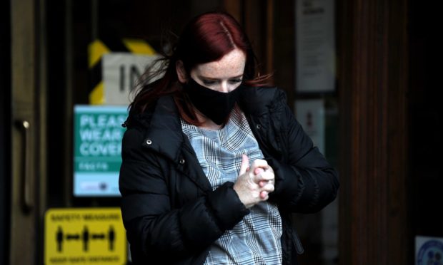 Rebecca Main outside Aberdeen Sheriff Court.