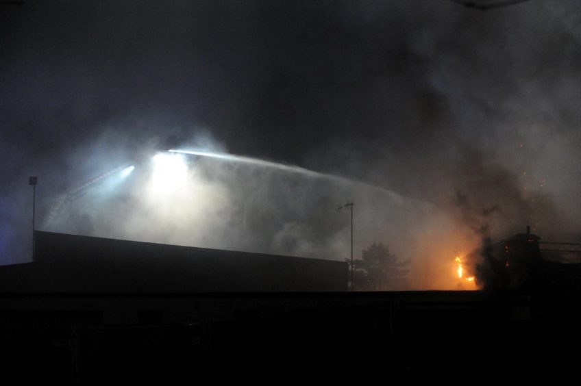 Fire at the former Bucksburn Primary School