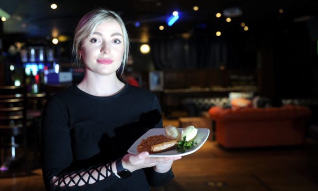 Bar supervisor Rebecca Greig at The Office / Halo Bar, Crown Street, Aberdeen.