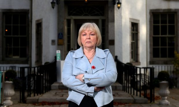 Director and owner Carol Fowler outside The Banchory Lodge Hotel. Picture by Scott Baxter.