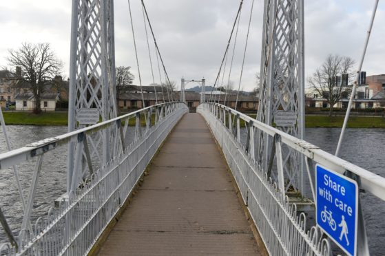 The Infirmary Bridge over the River Ness in Inverness. Picture by Sandy McCook