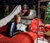 With Santa is three-year-old Archie Rourke of Aviemore.