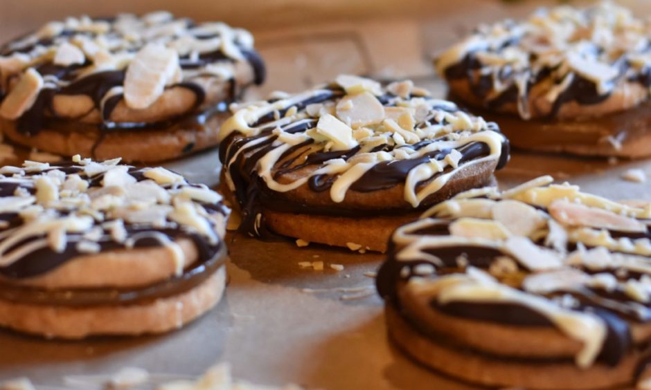 Caramel shortcake.