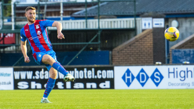 Scott Allardice scores to make it 2-1 Inverness against Arbroath