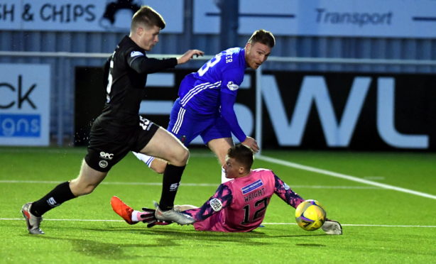 Rory McAllister bags the winning goal for Cove Rangers against Partick Thistle