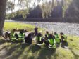 River Dee Trust education officer Jane Lilley is teaching children about the River Dee Provided by River Dee Trust