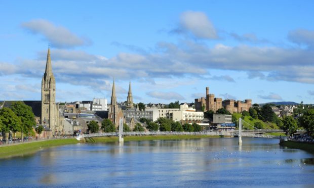 The figures show Inverness, above, and Nairn were worst affected.