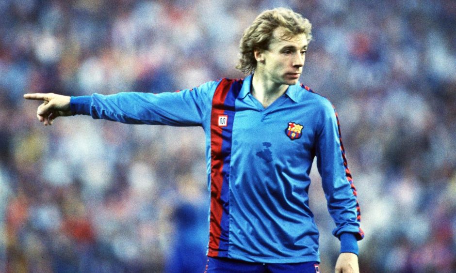 Steve Archibald during his stunning spell at Barcelona.