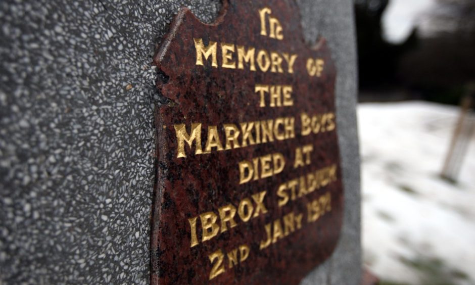 The memorial to the boys at Markinch who never came home.
