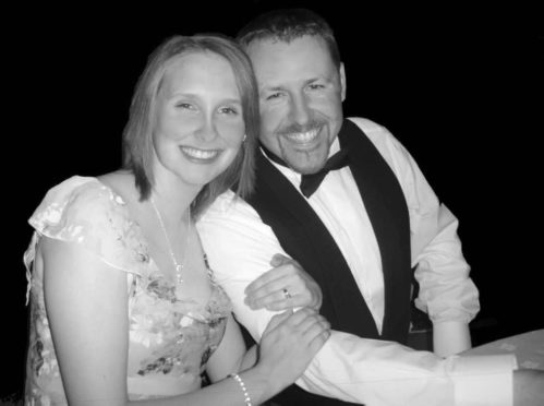 Neil Bremner with his wife Sarah.