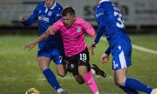 Kai Kennedy in action for Inverness.