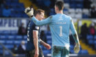 Ross Laidlaw consoles Callum Morris following the defender’s own goal