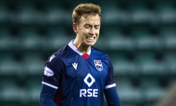 Harry Paton celebrates netting for Ross County