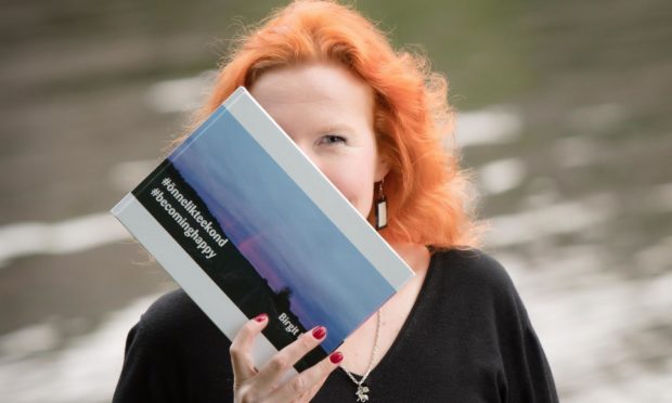 Aberdeen author Birgit Itse with her book.