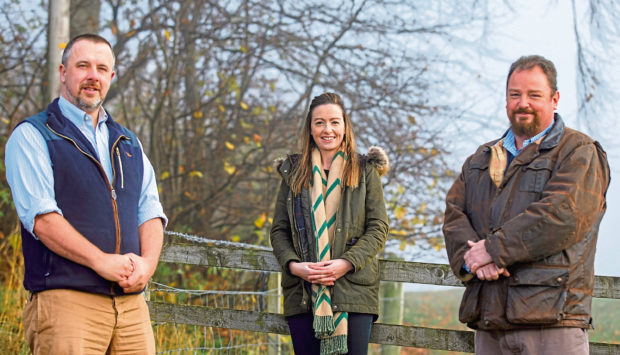 From left -John, Pippa and Nigel from Highland Rural Ltd.