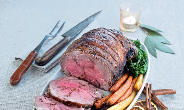 Christmas spiced Scotch Lamb with port gravy is among the festive menu suggestions.