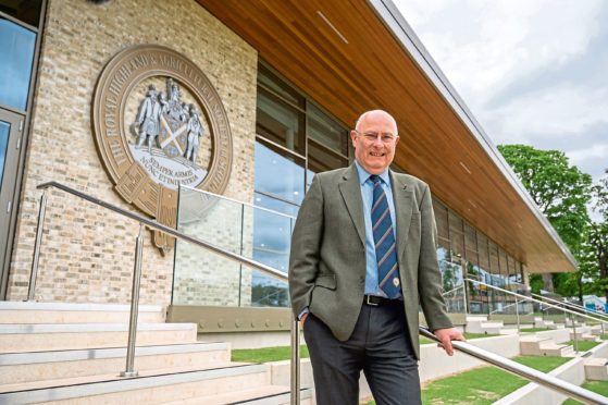 RHASS chairman Bill Gray in front of the new members' building at the Royal Highland Showground at Ingliston, Edinburgh.