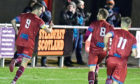 Cammy Keith, left, netted his 350th Highland League goal.
Picture by Chris Sumner