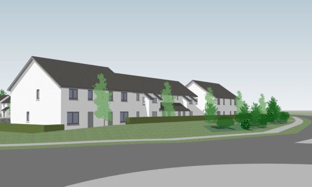 Construction is underway on 21 affordable homes within the Milton of Leys area.